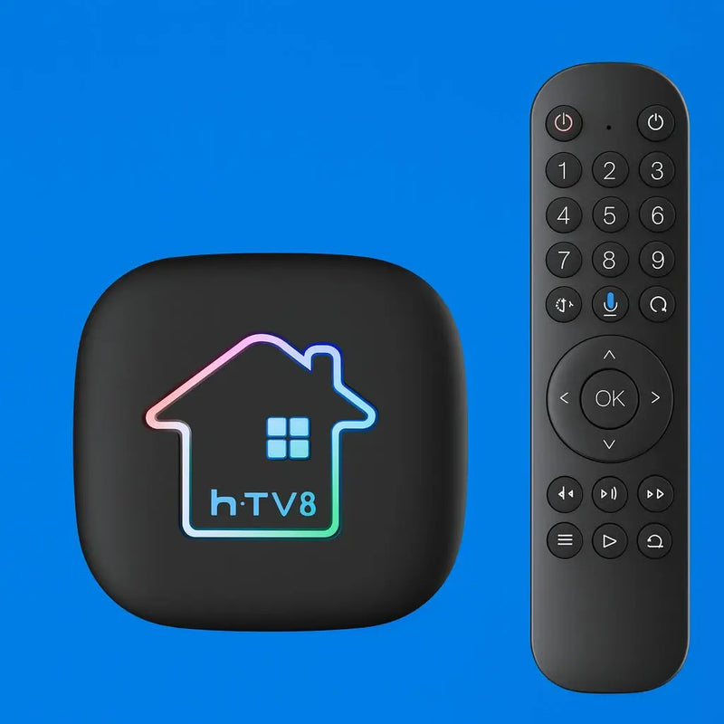 HTV 8 TV Box Android 11 - 4K, Controle por Voz, Wi-Fi Dual Band, Bluetooth 5.0