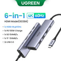 UGREEN USB-C Hub 4K60Hz – Adaptador HDMI, USB 3.0, SD/TF e PD 100W