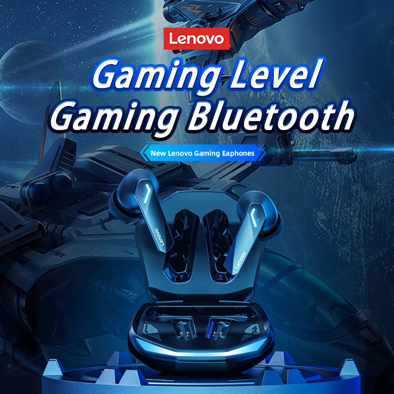 Lenovo GM2 Pro – Fones Bluetooth 5.3 para Jogos, Baixa Latência, Modo Duplo, Chamadas HD e Microfone Integrado
