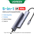 UGREEN USB-C Hub 4K60Hz – Adaptador HDMI, USB 3.0, SD/TF e PD 100W