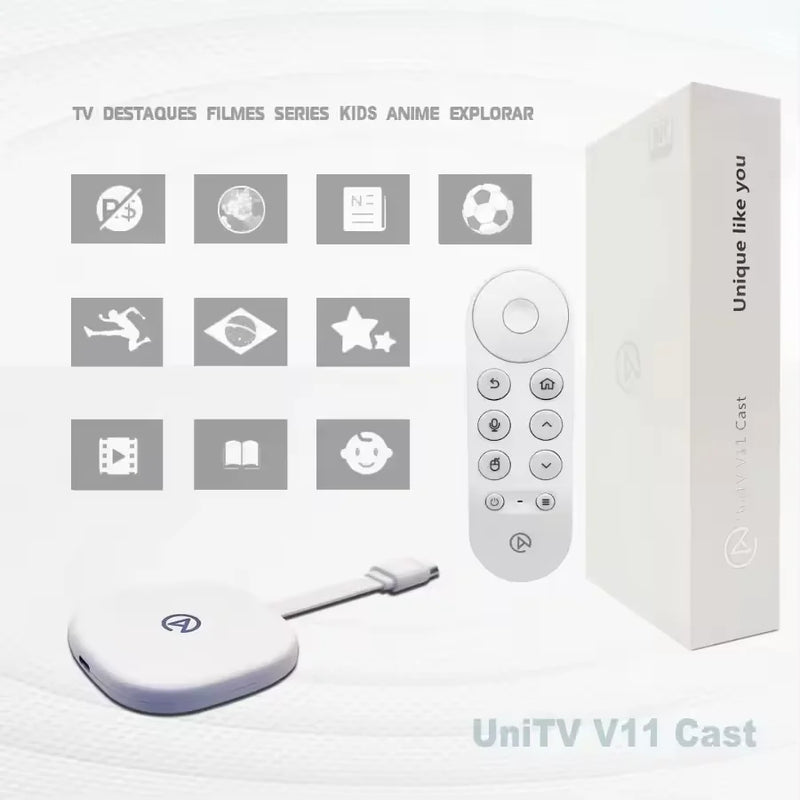 UniTV – Smart TV Box com App Gratuito, Conteúdos Ilimitados e Qualidade Full HD | Entretenimento Sem Mensalidade