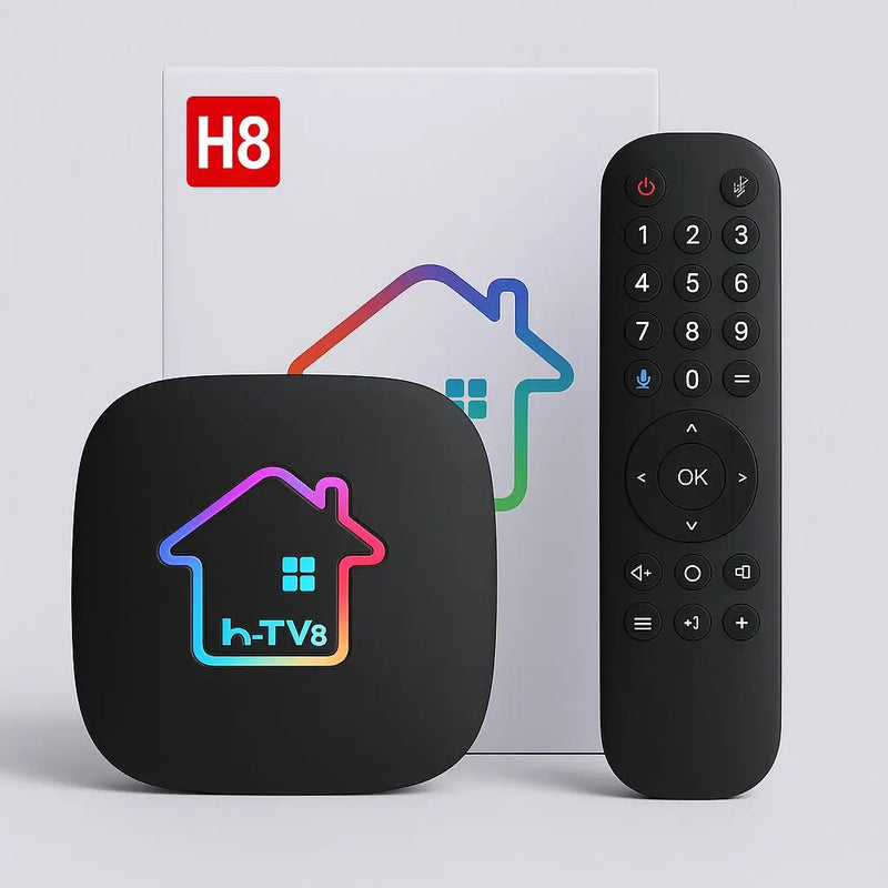 HTV 8 TV Box Android 11 - 4K, Controle por Voz, Wi-Fi Dual Band, Bluetooth 5.0