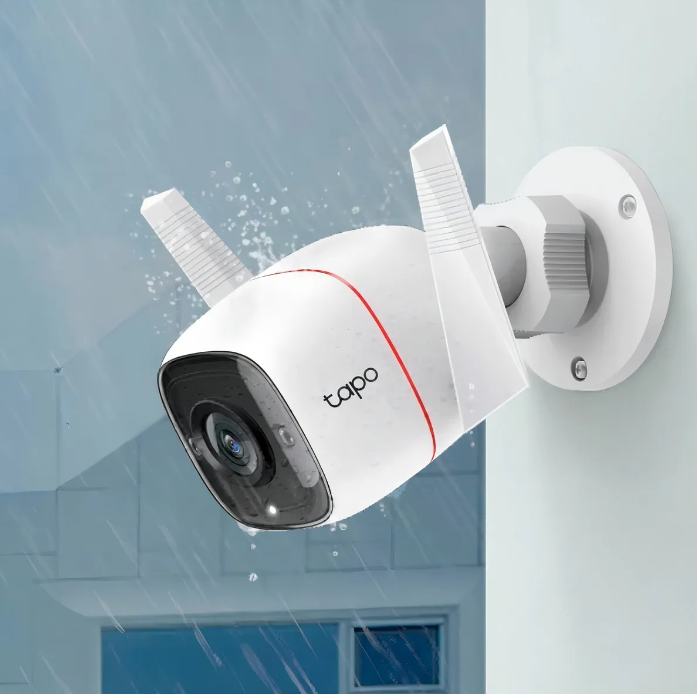 Câmera de segurança WiFi TP-Link Tapo C310 3mp Outdoor 2k 2,4 GHz Swivel 360 Night Vision de até 30 metros