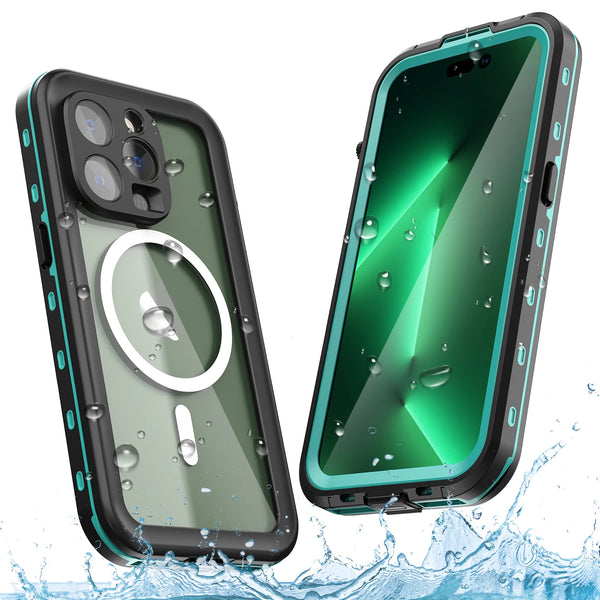 ShellBox – Capa Impermeável IP68 para iPhone, Proteção 360°, À Prova de Poeira, Suporte para Carga Magnética e Mergulho Subaquático