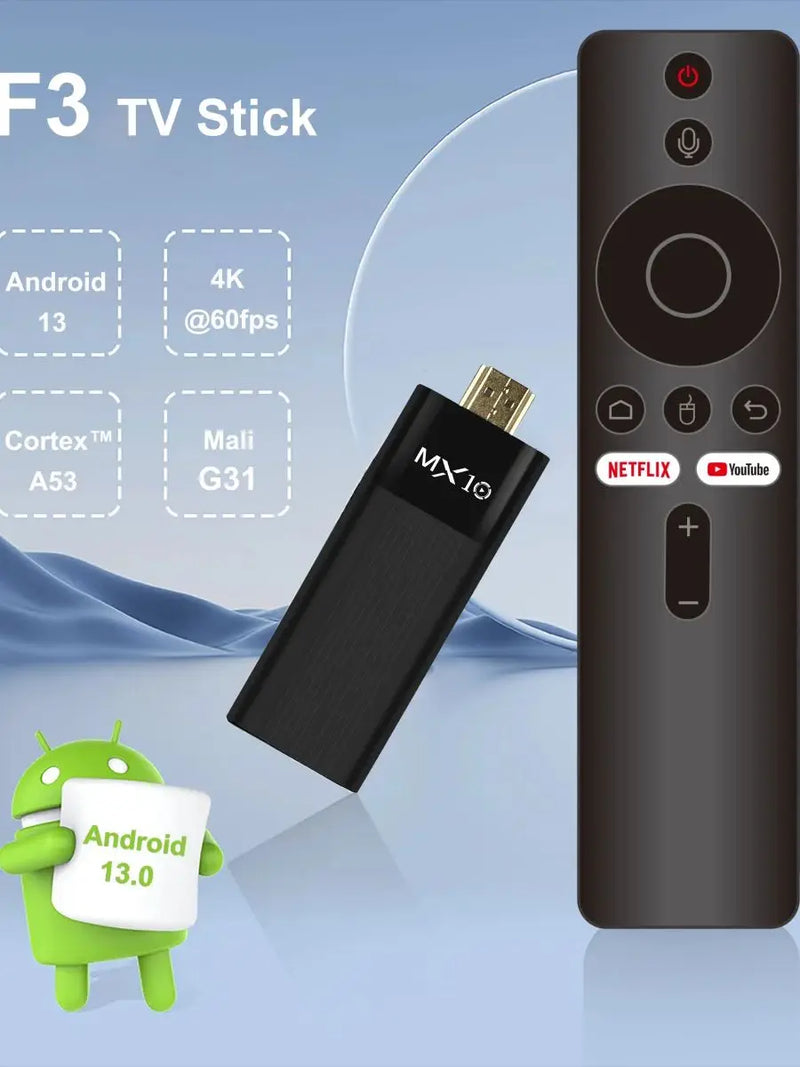 TV Stick MX10-F3 TV Stick 4K Android 11 / 2.4G&5G Wifi 2GB 16GB