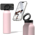 Garrafa Térmica Inox Ringo 2 em 1 – Isolamento 12h + Suporte Magnético para Celular 360°