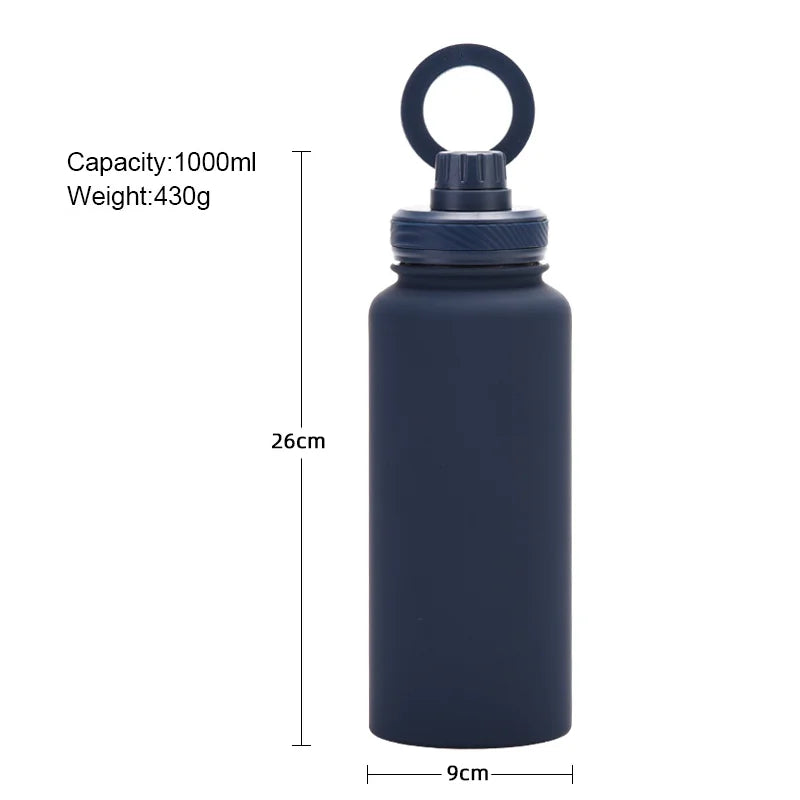 Garrafa Térmica PuraCool 1000ml Personalizável – Inox com Suporte Magnético para Celular MagSafe