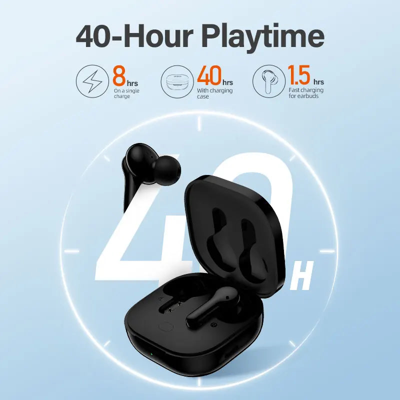 QCY T13 – Fones Bluetooth TWS, 4 Microfones ENC, Chamadas HD e Toque Inteligente