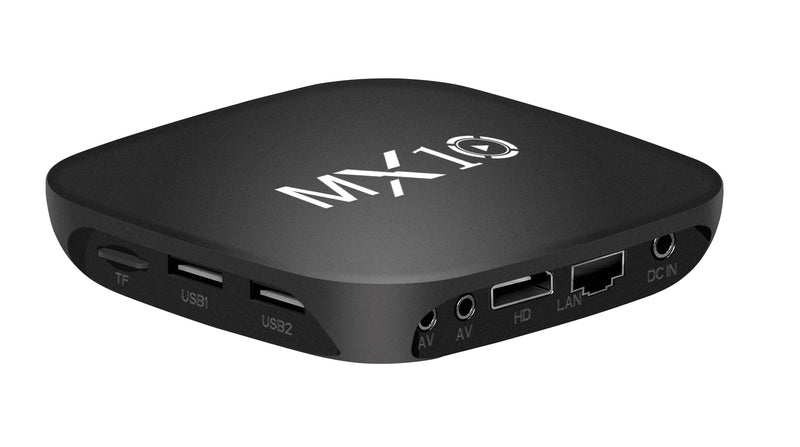 MX10 Android TV Box – Smart Box com Wi-Fi, HDMI 2.1 e Bluetooth | 8GB de Armazenamento e Sistema Android TV