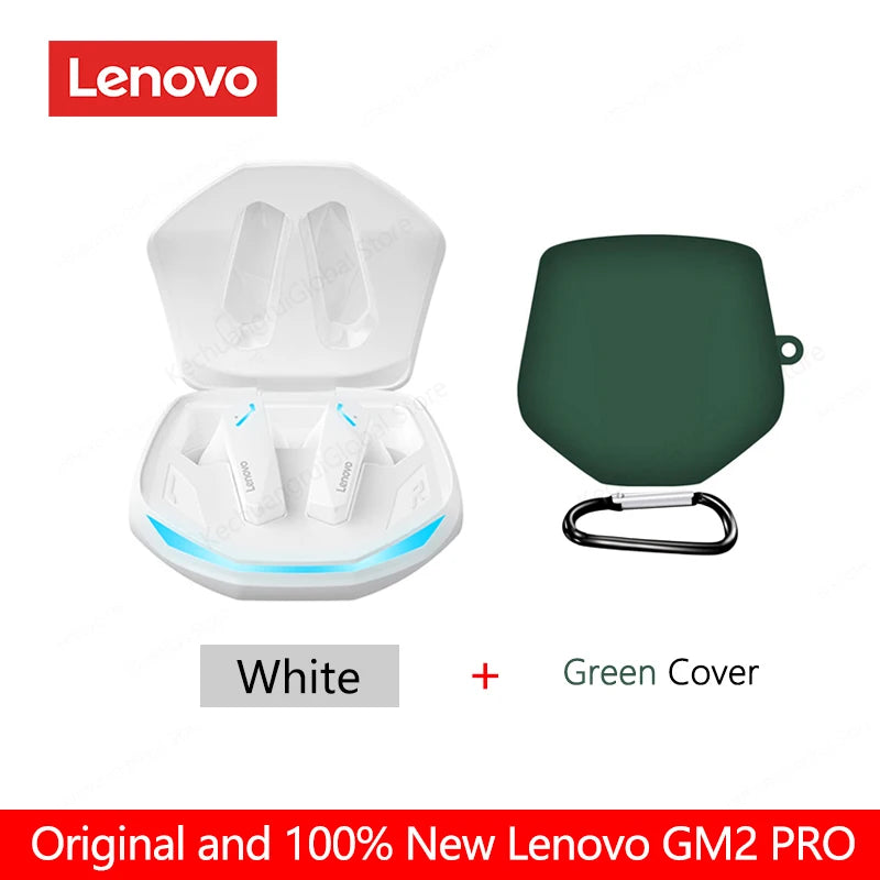 Lenovo GM2 Pro – Fones Bluetooth 5.3 para Jogos, Baixa Latência, Modo Duplo, Chamadas HD e Microfone Integrado