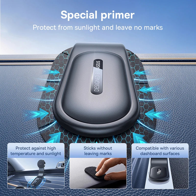 Baseus – Suporte Magnético para Celular de Carro, Fixação Fácil, Compatível com iPhone 13/14/15, Console e Painel