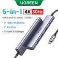 UGREEN USB-C Hub 4K60Hz – Adaptador HDMI, USB 3.0, SD/TF e PD 100W
