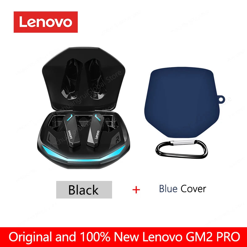 Lenovo GM2 Pro – Fones Bluetooth 5.3 para Jogos, Baixa Latência, Modo Duplo, Chamadas HD e Microfone Integrado