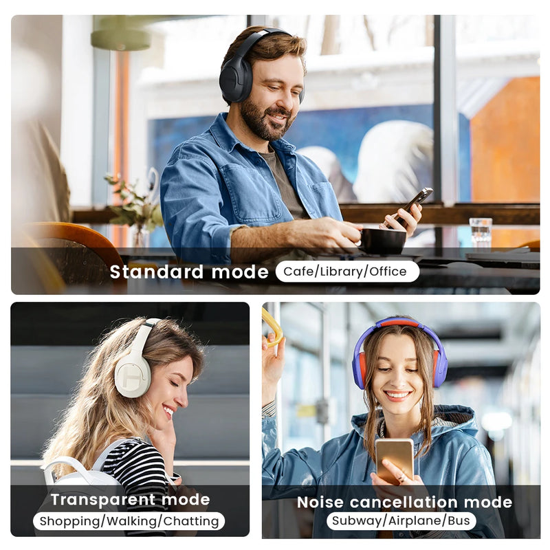 Haylou S35 ANC – Headset Bluetooth Over-Ear, ANC 42dB, Drivers Dinâmicos 40mm