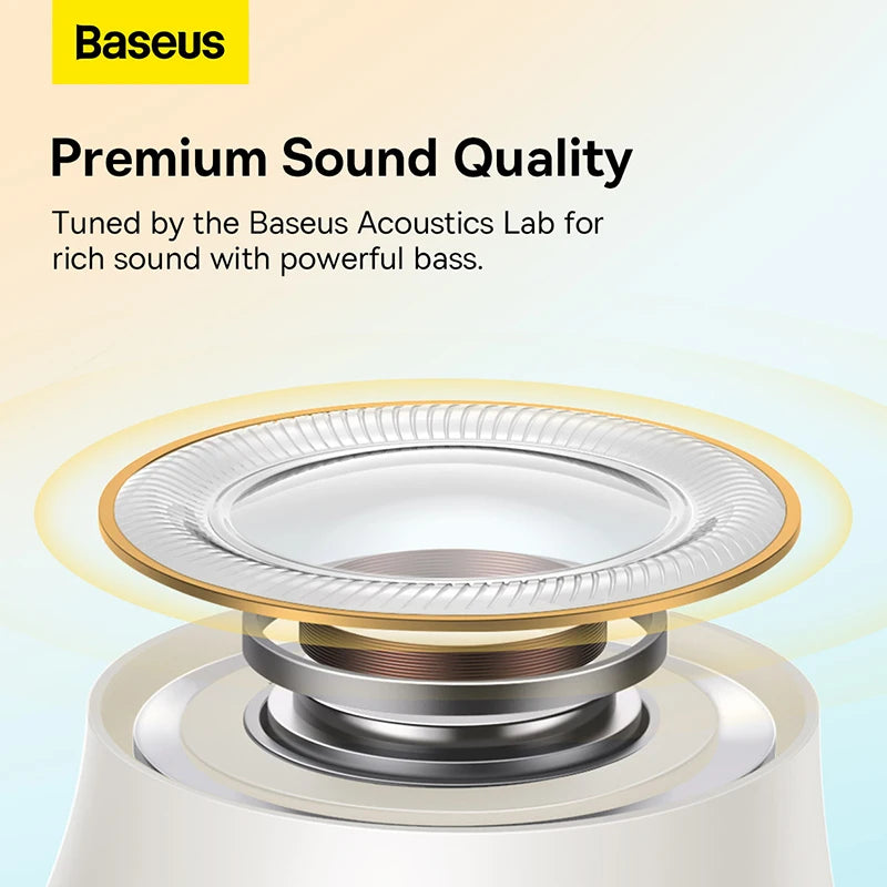 Baseus Bowie EZ10 – Fones Bluetooth 5.3, Som Hi-Fi, Baixa Latência 0,06s, Carga Rápida