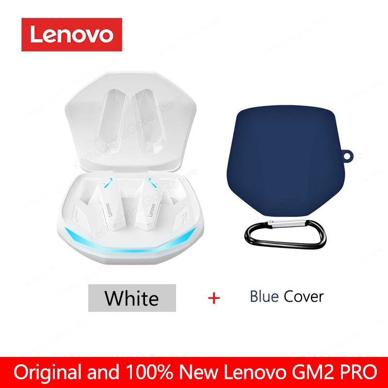 Lenovo GM2 Pro – Fones Bluetooth 5.3 para Jogos, Baixa Latência, Modo Duplo, Chamadas HD e Microfone Integrado