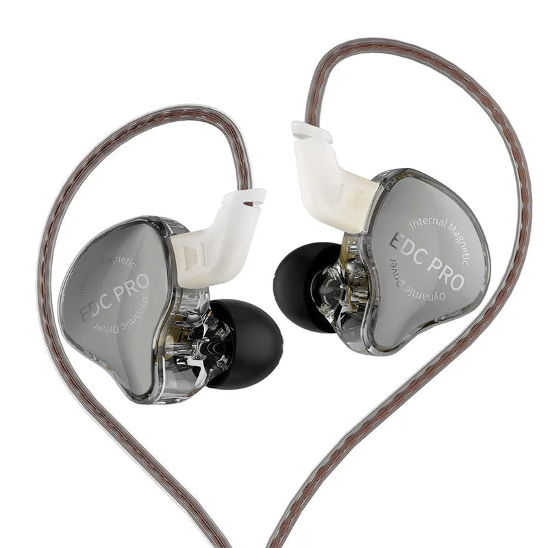 KZ EDC Pro – Fones Intra-Auriculares Hi-Fi com Cabo Destacável, Graves Potentes e Cancelamento de Ruído
