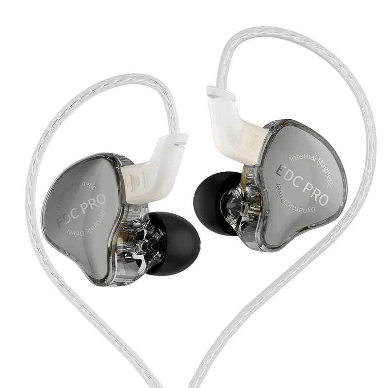 KZ EDC Pro – Fones Intra-Auriculares Hi-Fi com Cabo Destacável, Graves Potentes e Cancelamento de Ruído