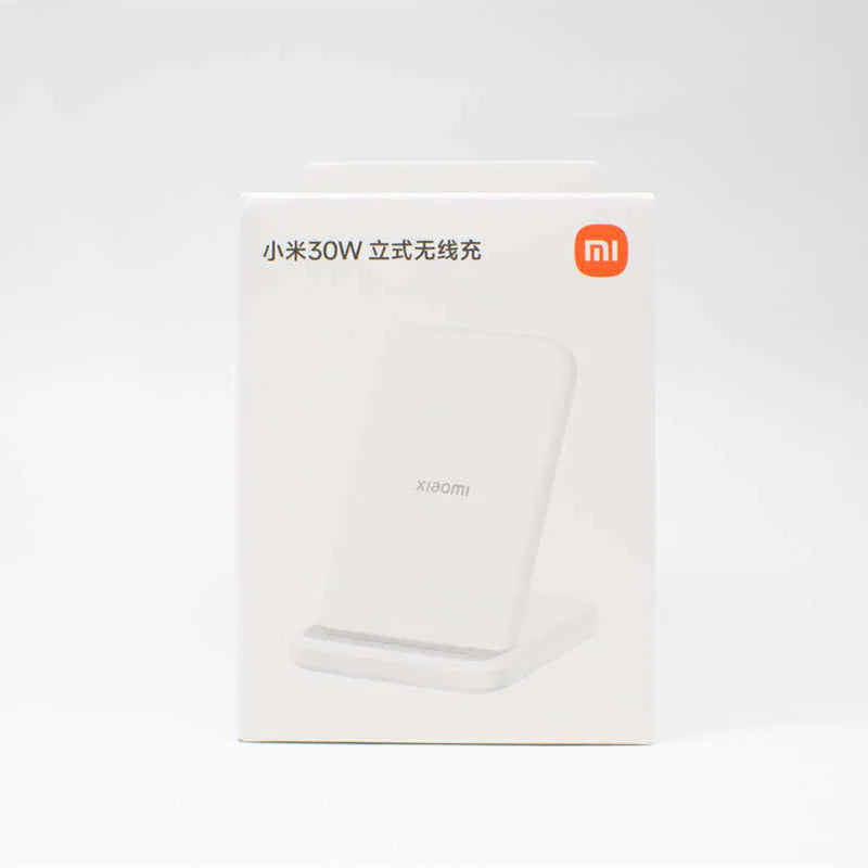 Xiaomi Mi Wireless Charger 30W – Carregador Sem Fio Vertical, Carregamento Rápido, Compatível com Xiaomi, Redmi e iPhone